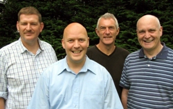 The mission team L to R: Rev James Carson, Stephen McWhirter, Roger Murphy and Paul Hoey.